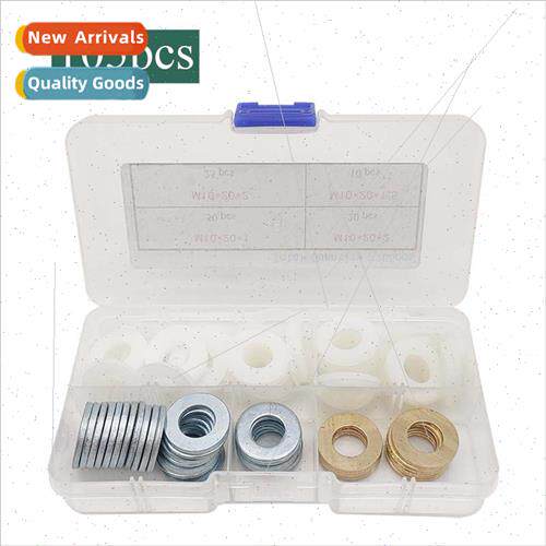 105pcs box M10*20 galvanized flat washer copper meson nylon