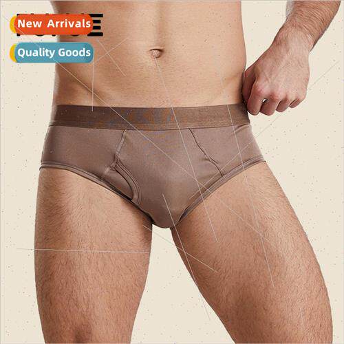 Men lk Triangle Panties Breathable Mid Waist Mulberry lk Ski