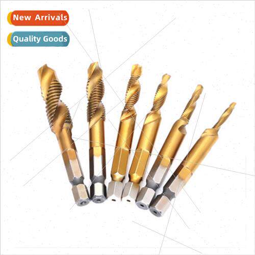 High-speed steel spiral machine taps hexagonal shank coated