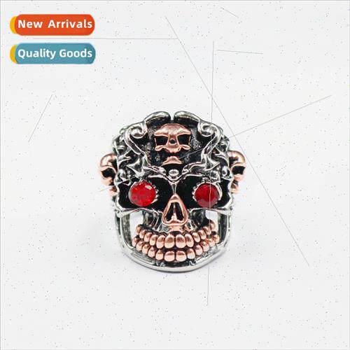 Alloy Red Eye Skull Ring Rock Hip Hop Punk Index Finger Ring