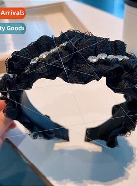 Korea high  wind lace pleated twist wide  fashion hairpin rh