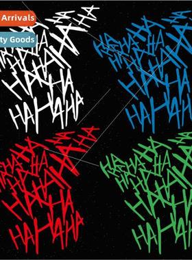 Hahaha motorcycle helmet car stickers personalized modificat