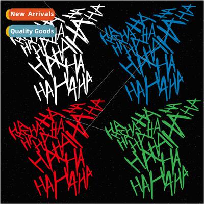 Hahaha motorcycle helmet car stickers personalized modificat