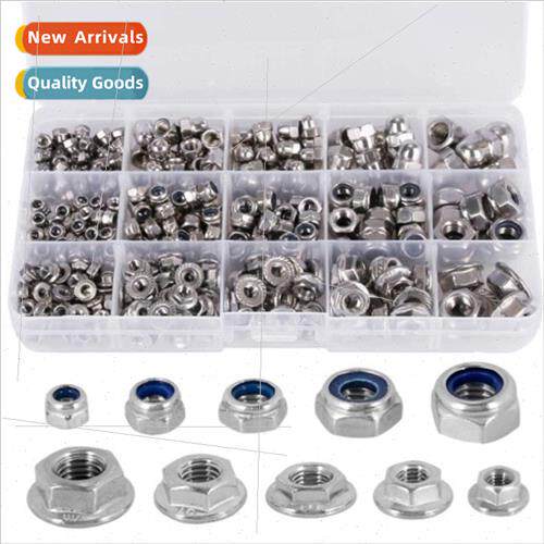 385 Grain Nut Combination Set 304 Round Cap Nylon Nut Lock N