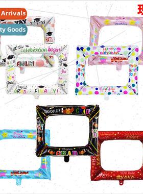 Aluminium film adult photo frame balloon birthday party atmo