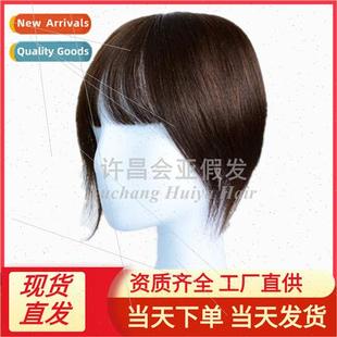 Blocks Bangs Full Real Weaved Replacement Hand Replacem Hair