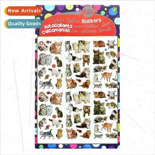 Stamping Laser Cat Dinosaur Stickers Kids Stickers Small Dot