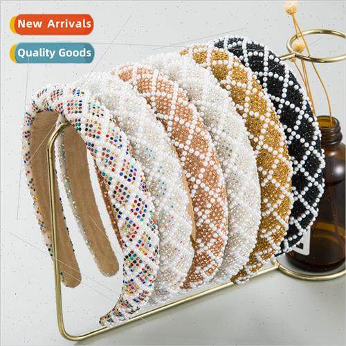 Hair accessories ins Korea full diamonds pearl rhinestone ha