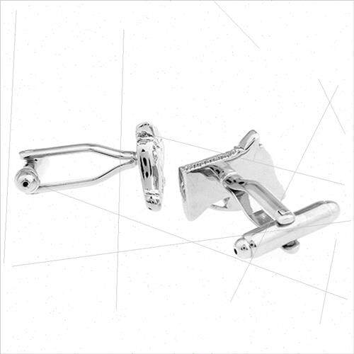 Animal lacquer series totem silver stallion head cufflinks c