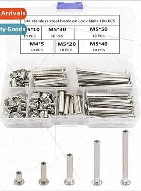 100PCS boxed mother son rivets Albums Recipes Pair locking c