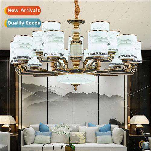 Modern new Chinese chandelier living room lamps lanterns set