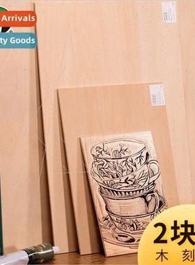 Double-sided full linden wood engraving board A4 students wh