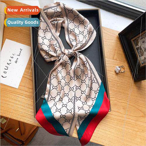 2021 new Europe Uned States pattern imation silk scarf fashi