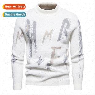 winter whin neck sweaters pullo round fall shirt Men bottom