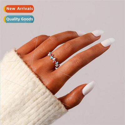 Sweet lovely opening geometric colorful oil drip dot adjusta