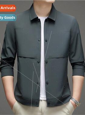 Spring Autumn Men Jacket Coat 2023 Autumn New Business Casua