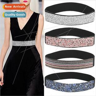 diamonds full diamond bling wide inlaid elastic rhinestone