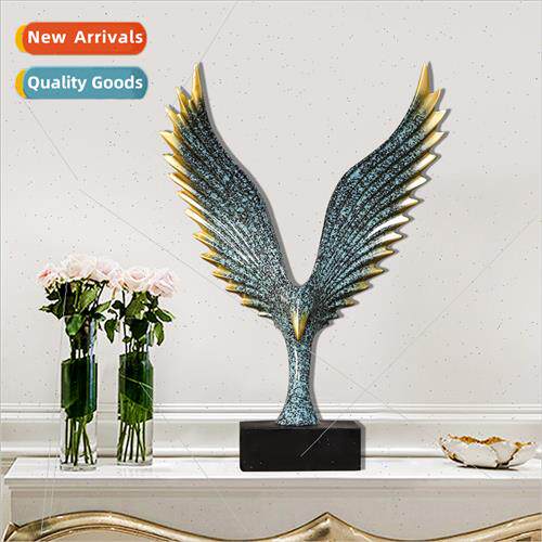 Modern mple Angel Wings Resin Ornament Creative Home Wine Co