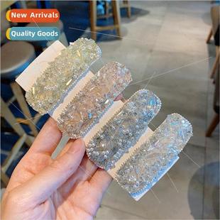 word rhinest crystal head back clip clips hair flash Ultra