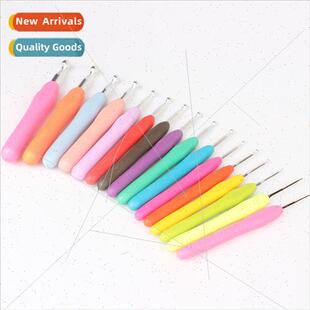 Newbie knting crochet hook tool aluminum oxide silicone soft