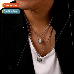 Trend Hip Double che Laye Steel Men Stainless Europe Hop