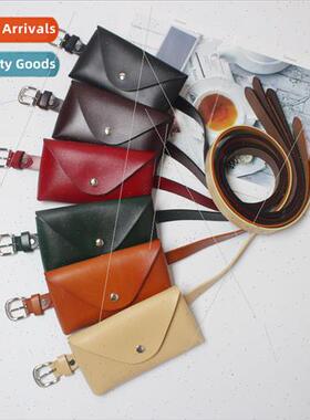 2019 Spring Summer New Small Waist Bag Female Genuine Leathe