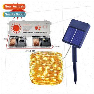 Wire Copper ght String WaterproCopper LED Outdoor Solar