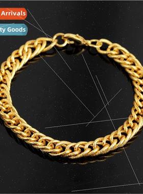 eaby4DC Iron Bracelet Twist Chain Fashion Personalized Hip H