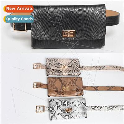 Snake women belt fanny pack thin belt Waistcoat belt mobile