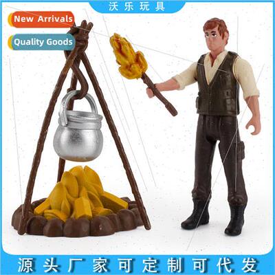 Static stable decorations model toys solid mini field picnic