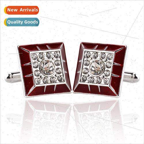 Europe new jewelry men French cufflinks diamonds nlang cuffl