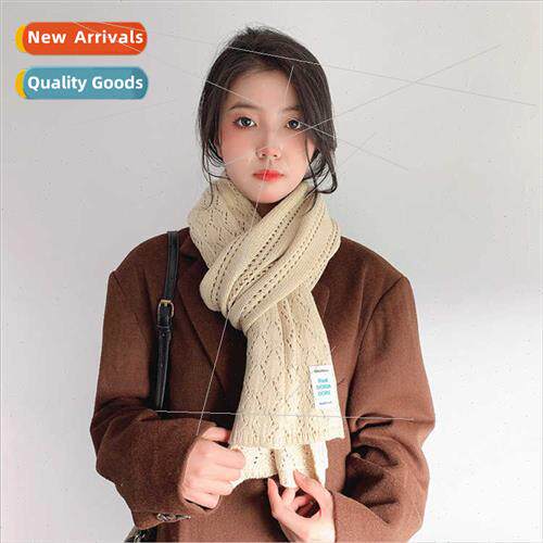 Wool knting scarf female winter Korean Japan students ins hi