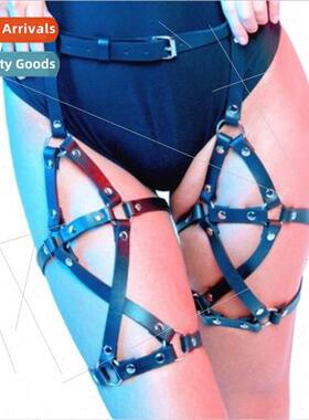Europunk Corset Leather Waistband Leg Strap One Leg Strap Be