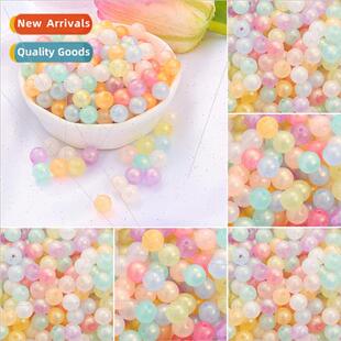 Acrylic jelly colorful candy beads handmade diy beads straig