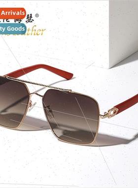 Fashion Leopard Head Sunglasses 2A517 Europe Classic Rimless