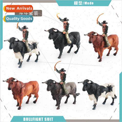 Solid Spanish wild North African bull tamer rider bullfighti