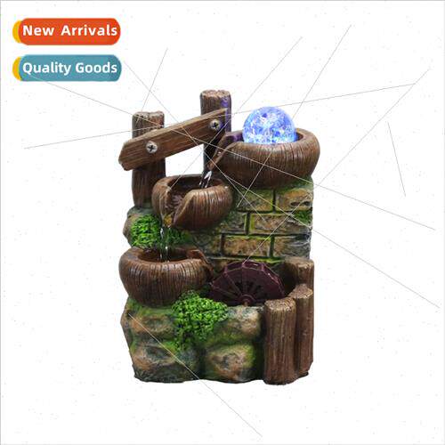 New flowing desktop wigwam ornaments feng shui wheel fish ta