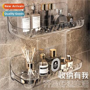 Acrylic bathroom shelf bathroom toilet no punch wall mounted