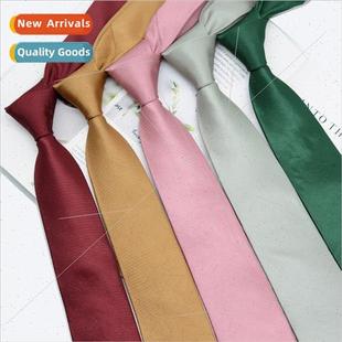 leisure lig color men tie 7cm pattern wave water solid Korea