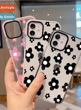 ins flower phone case 15promax clear case apple 14 soft case