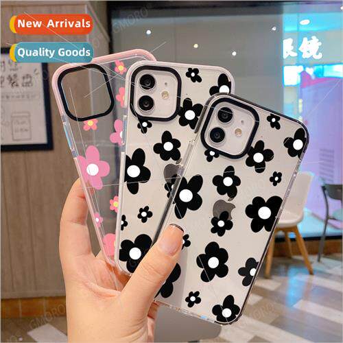 ins flower phone case 15promax clear case apple 14 soft case