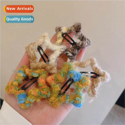 Warm whirling drops starfish small BB clip Girl Edion Bangs