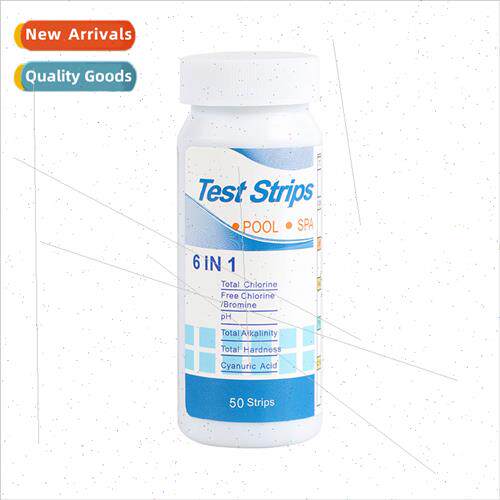 Pool test paper 6 in 1 water  test paper PH test paper Chlor