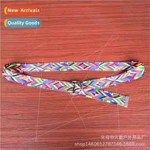 belt rainbow buckle type ring double Korean color Seven