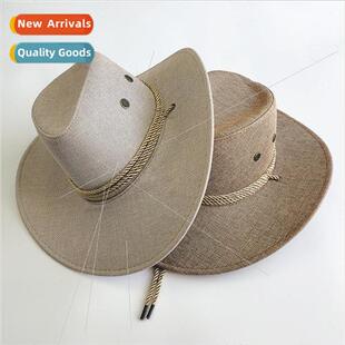 Summer Panama hat men straw hat beach sun hat sunscreen jazz