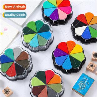 Colorful detachable 8 colors petal water droplet printing st