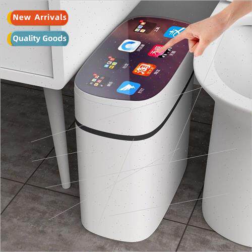 Intelligent garbage can home bedroom trash can lid bathroom