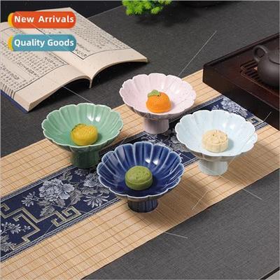Japan fru plate tea tray high ceramic plate rustic home  res