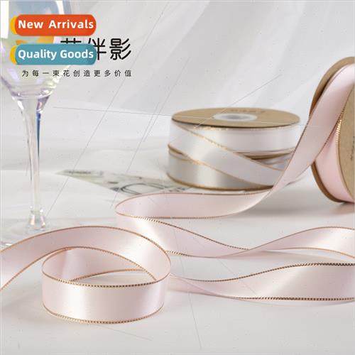 Gold Ribbon Floral Bouquet Flower Packing Materials Ribbon R