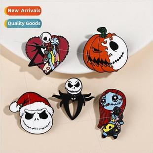 Pumpkin Brooch Christmas Cartoon Fright Claus ght Skul Santa
